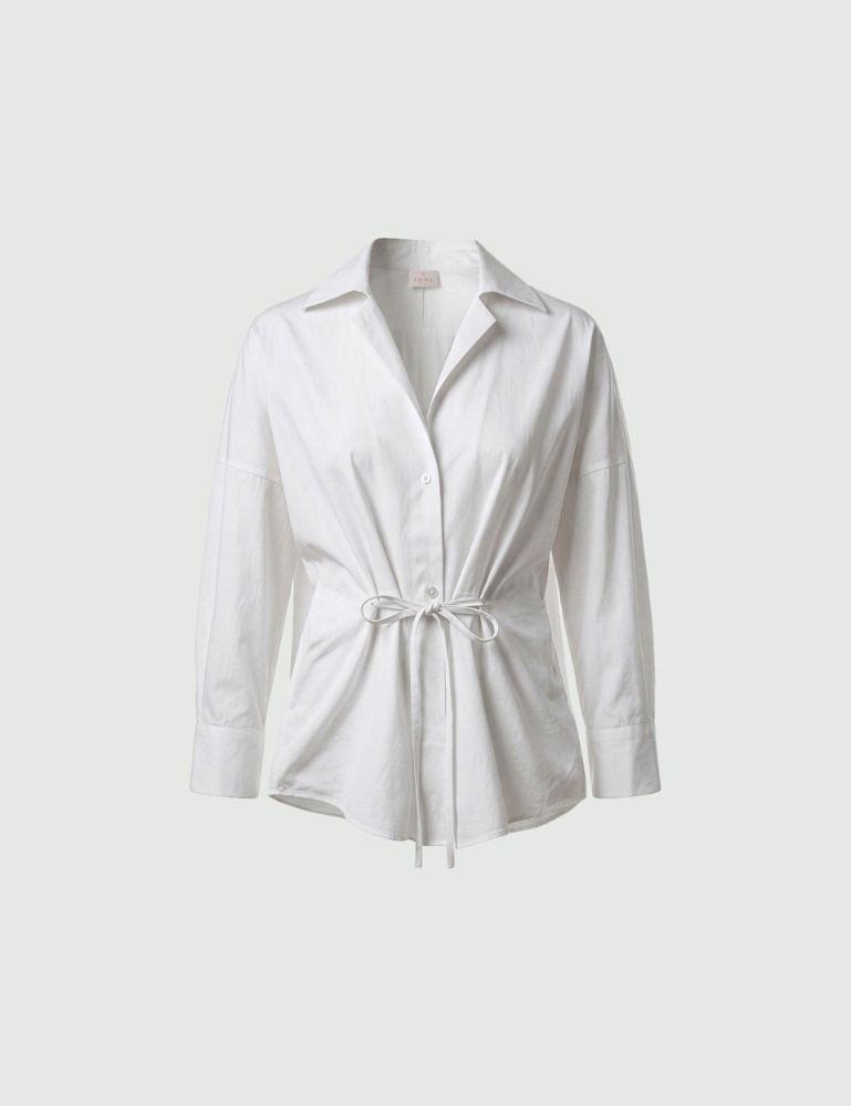 Oversized shirt with ribbon detail - Emme - 4