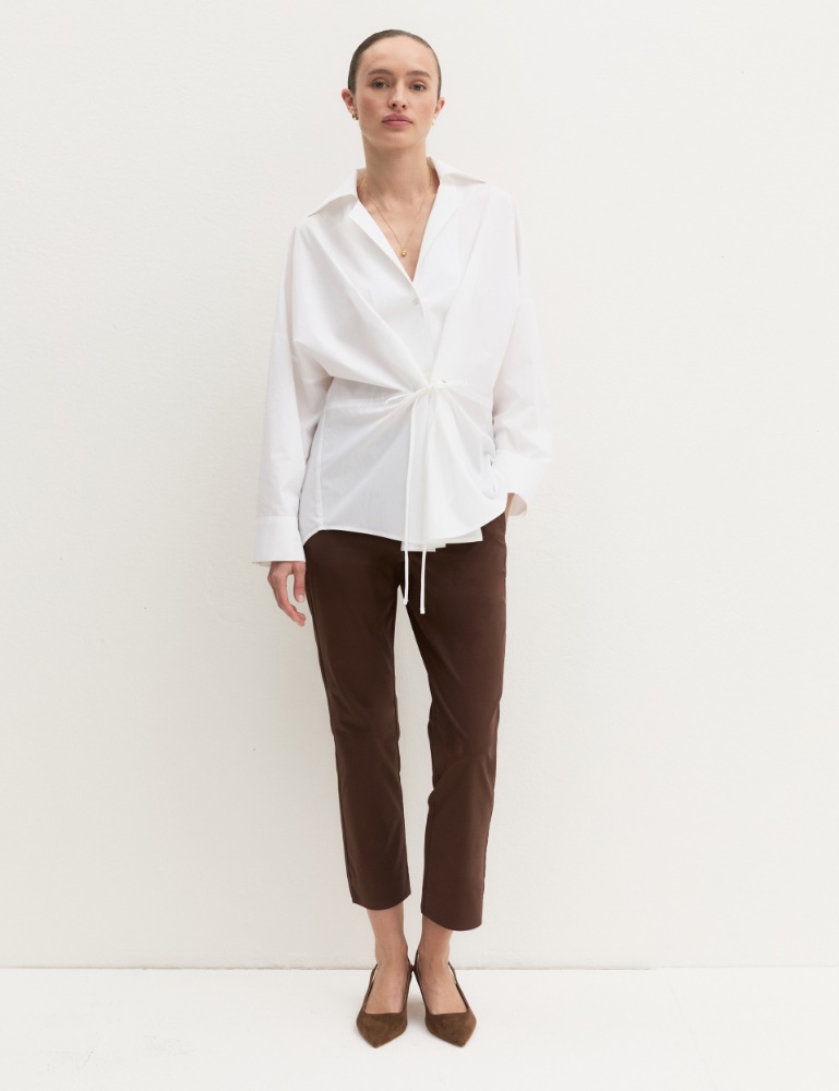 Oversized shirt with ribbon detail - Emme - 2
