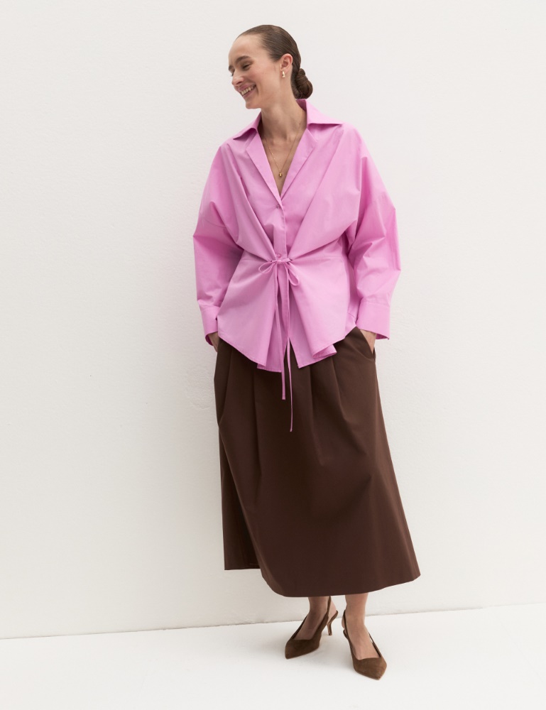 Camicia over con nastro - Emme - 4