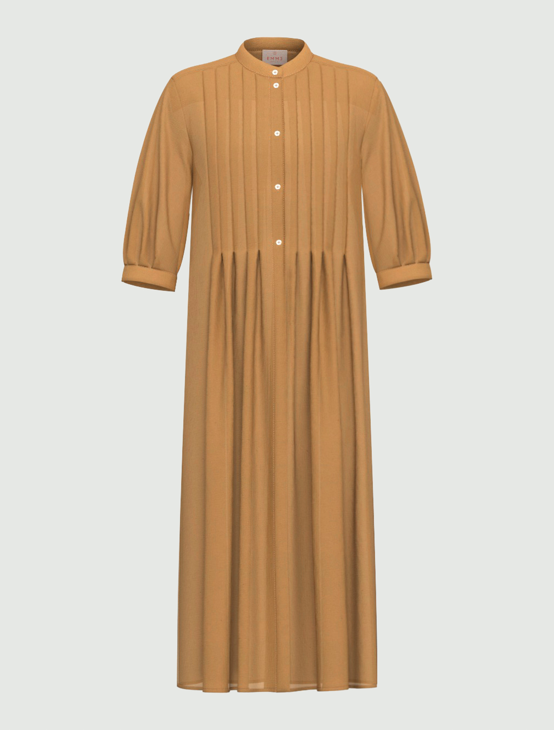 Muslin shirt dress - CAMEL - Emme - 4