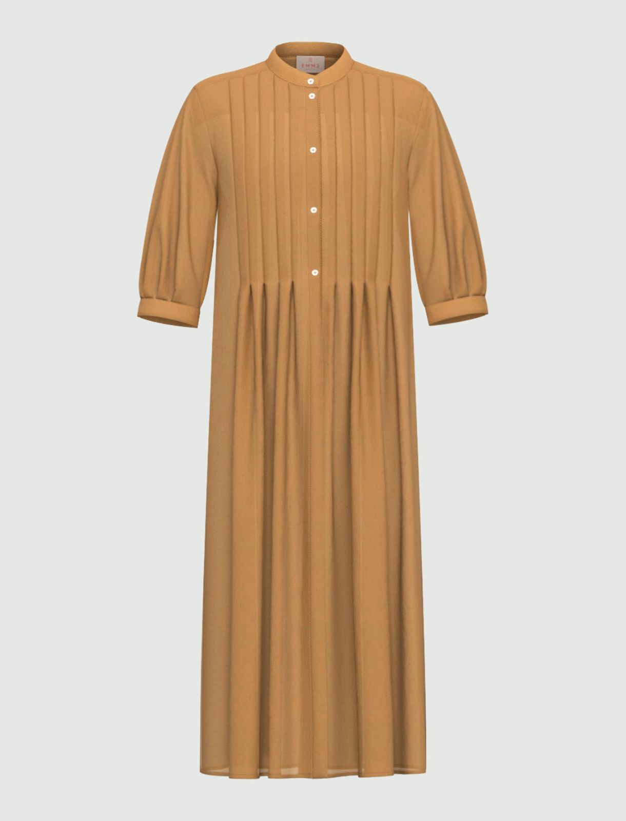 Muslin shirt dress - CAMEL - Emme - 4