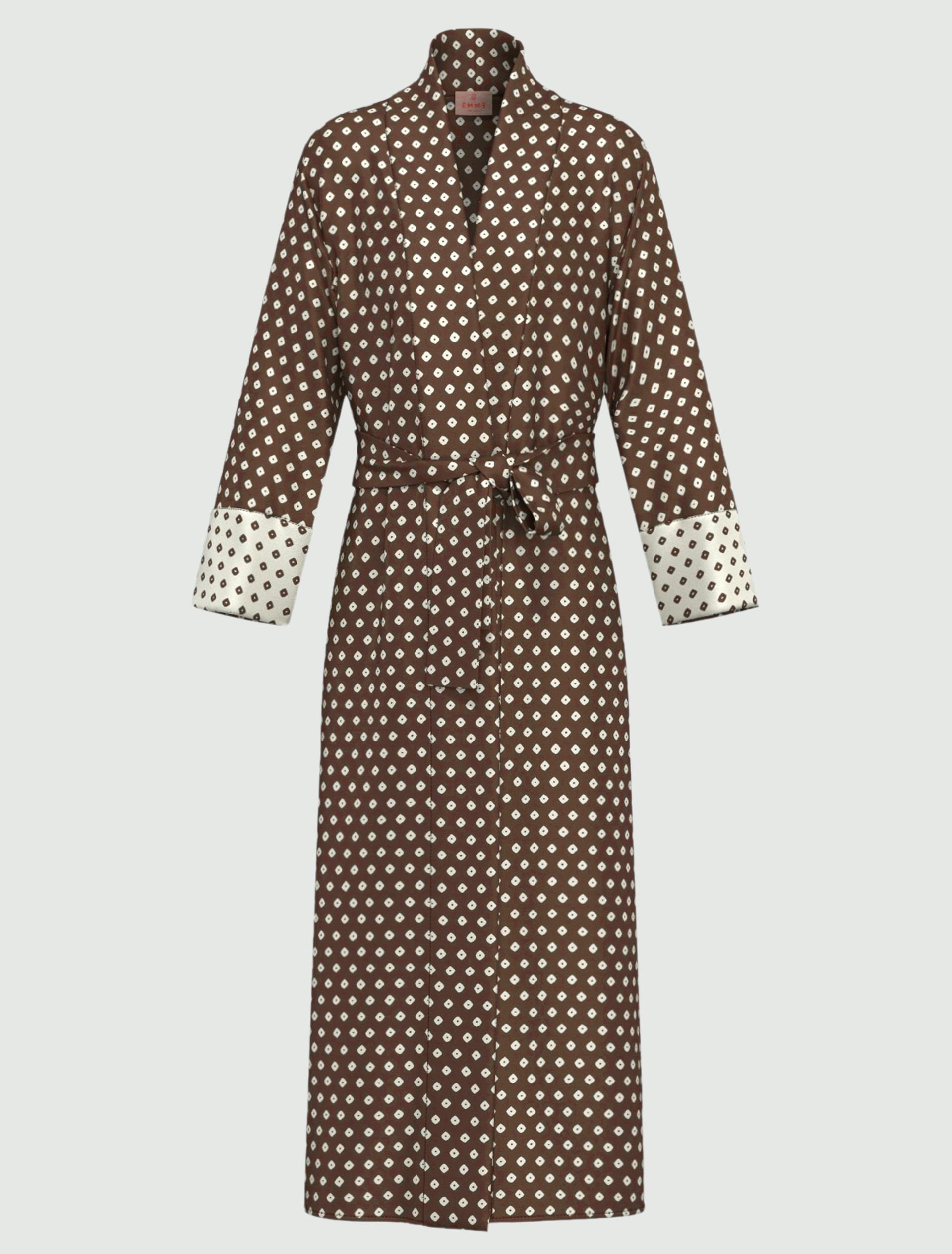 Printed twill kimono - KAKI - Emme - 4