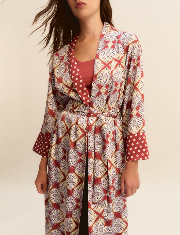 Kimono in twill stampato - Emme - 5