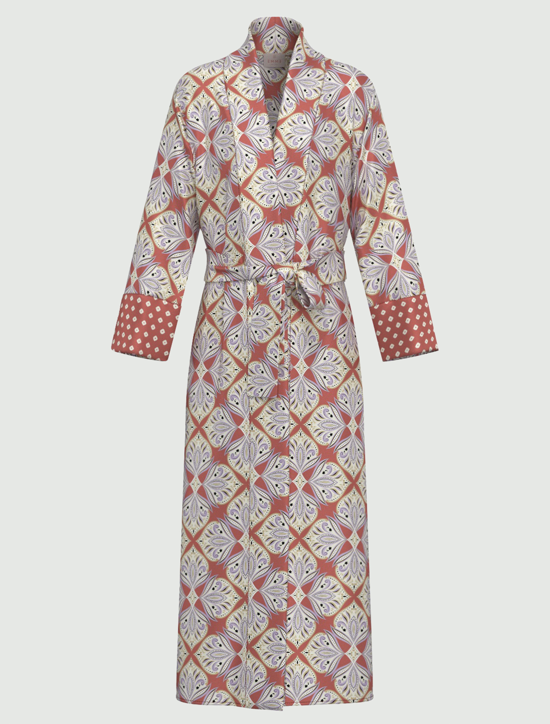Printed twill kimono - CHERRY - Emme - 4