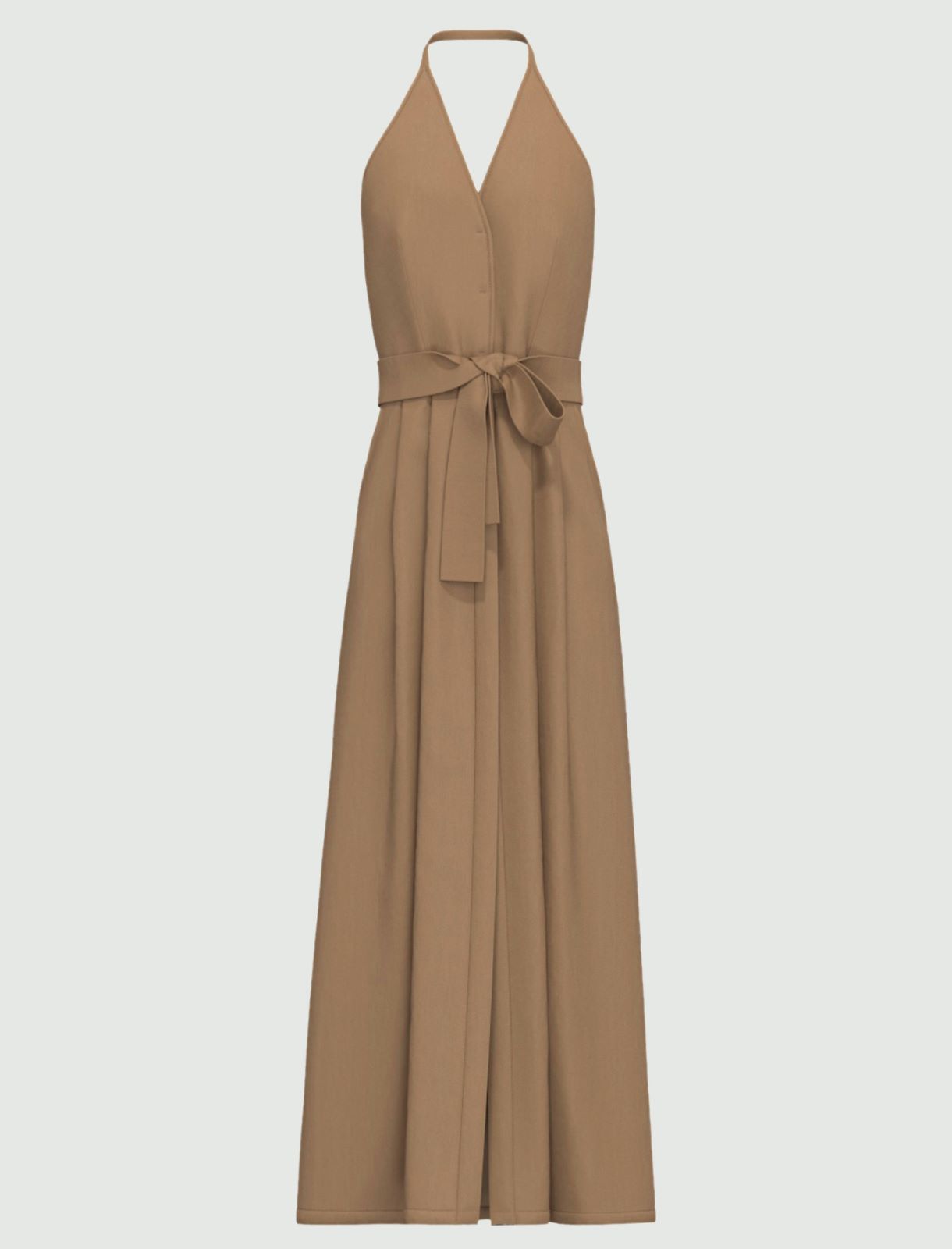 Sleeveless stretch poplin dress - TURTLEDOVE - Emme - 2