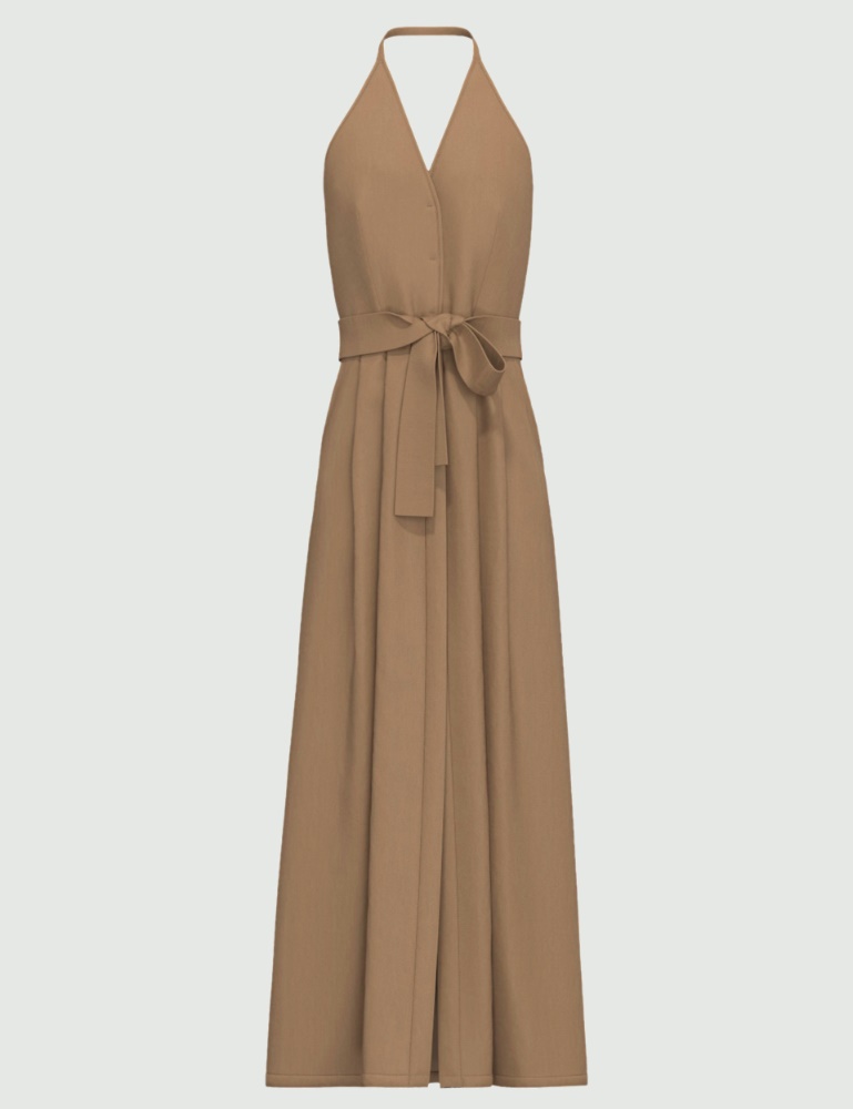 Sleeveless stretch poplin dress - Emme - 2