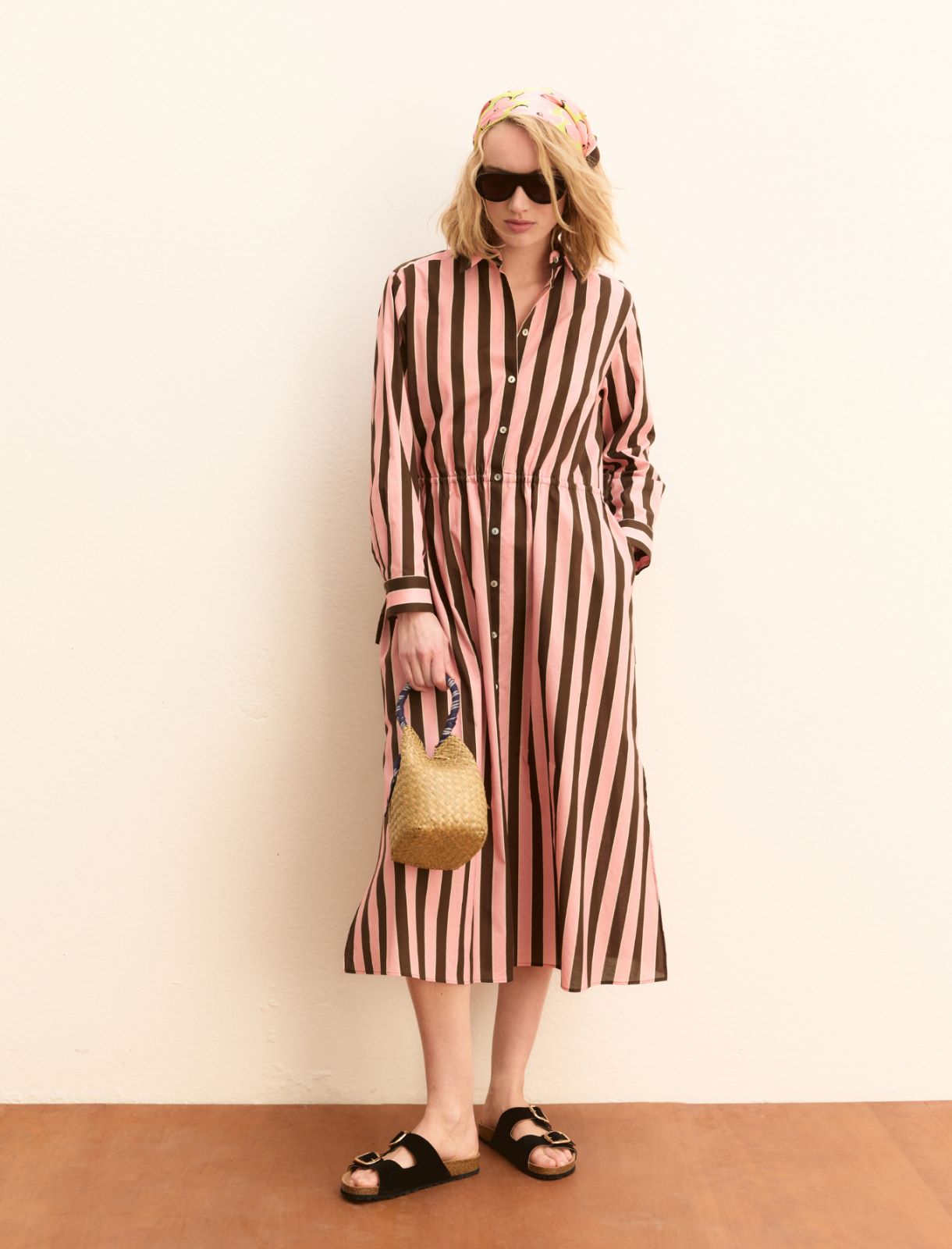 Muslin shirt dress - PINK - Emme - 2