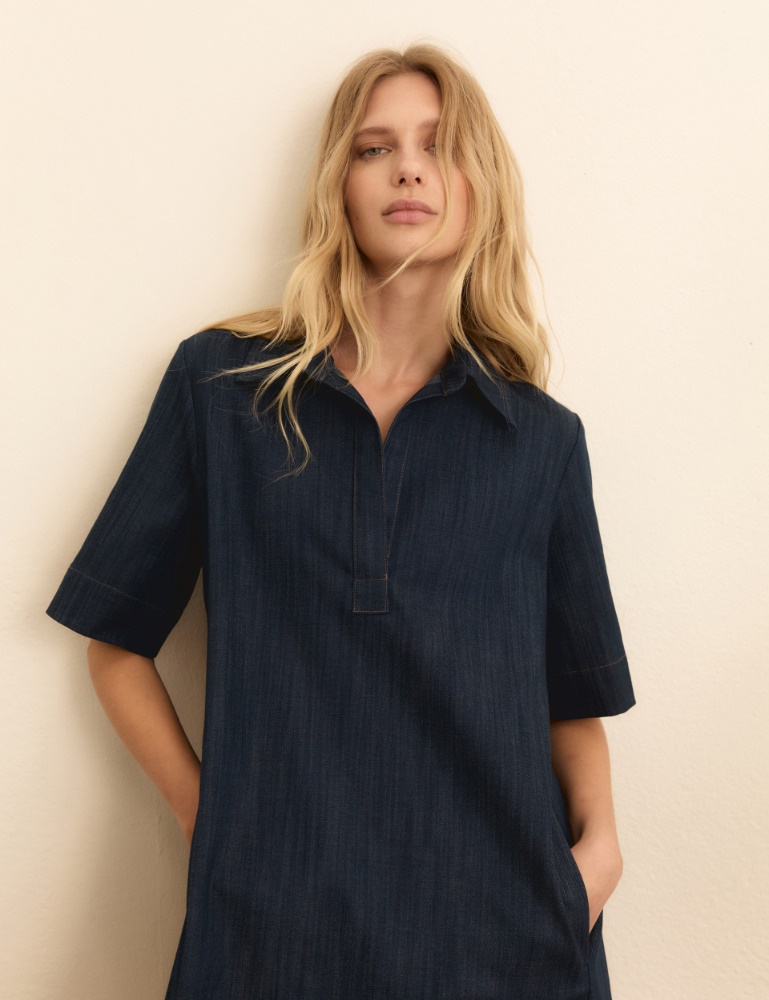 Flared denim dress - Emme - 6