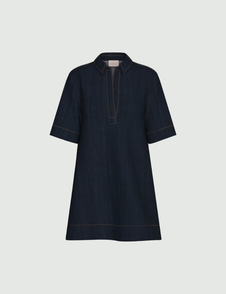 Flared denim dress - Emme - 4