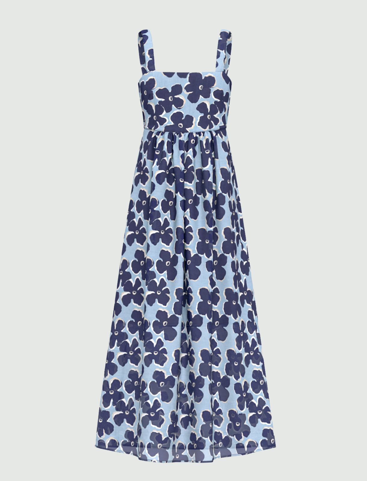 Muslin midi dress - DEEP BLUE - Emme - 4