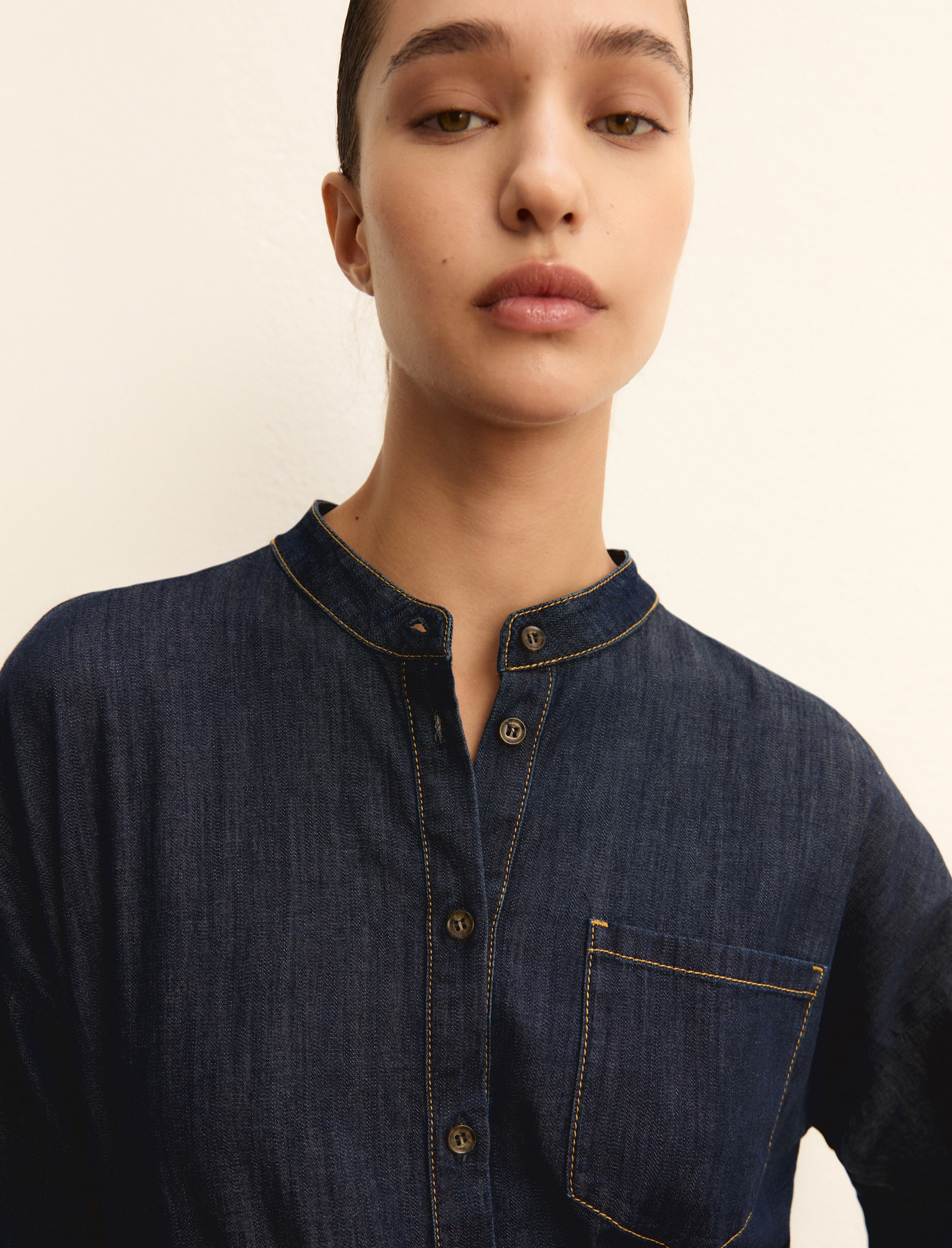 Stretch denim dress - BLUE JEANS - Emme - 3