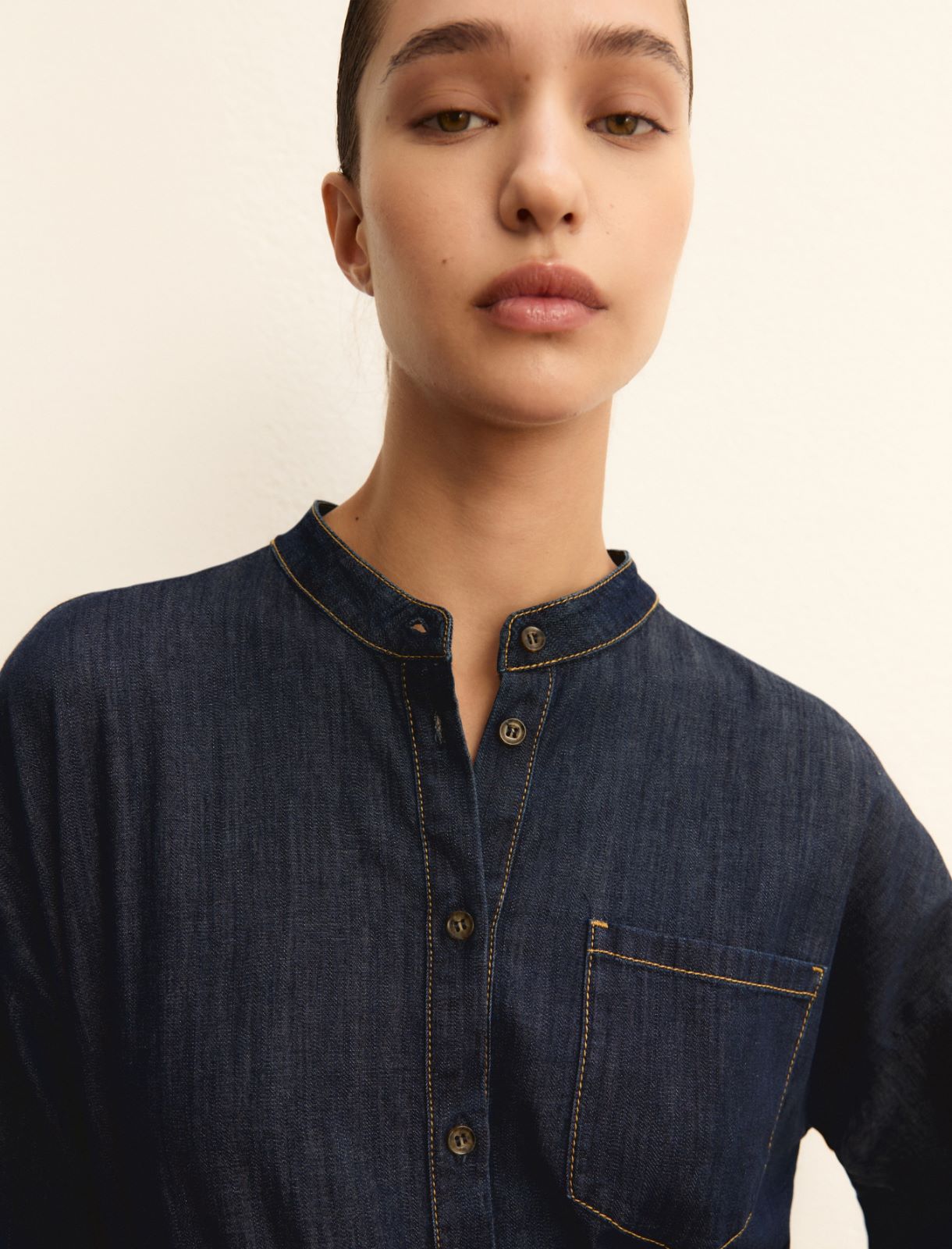 Stretch denim dress - BLUE JEANS - Emme - 3