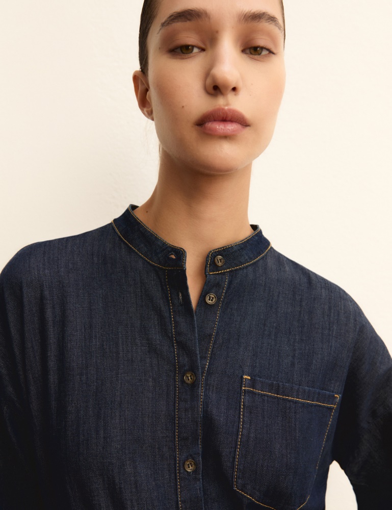 Stretch denim dress - Emme - 5