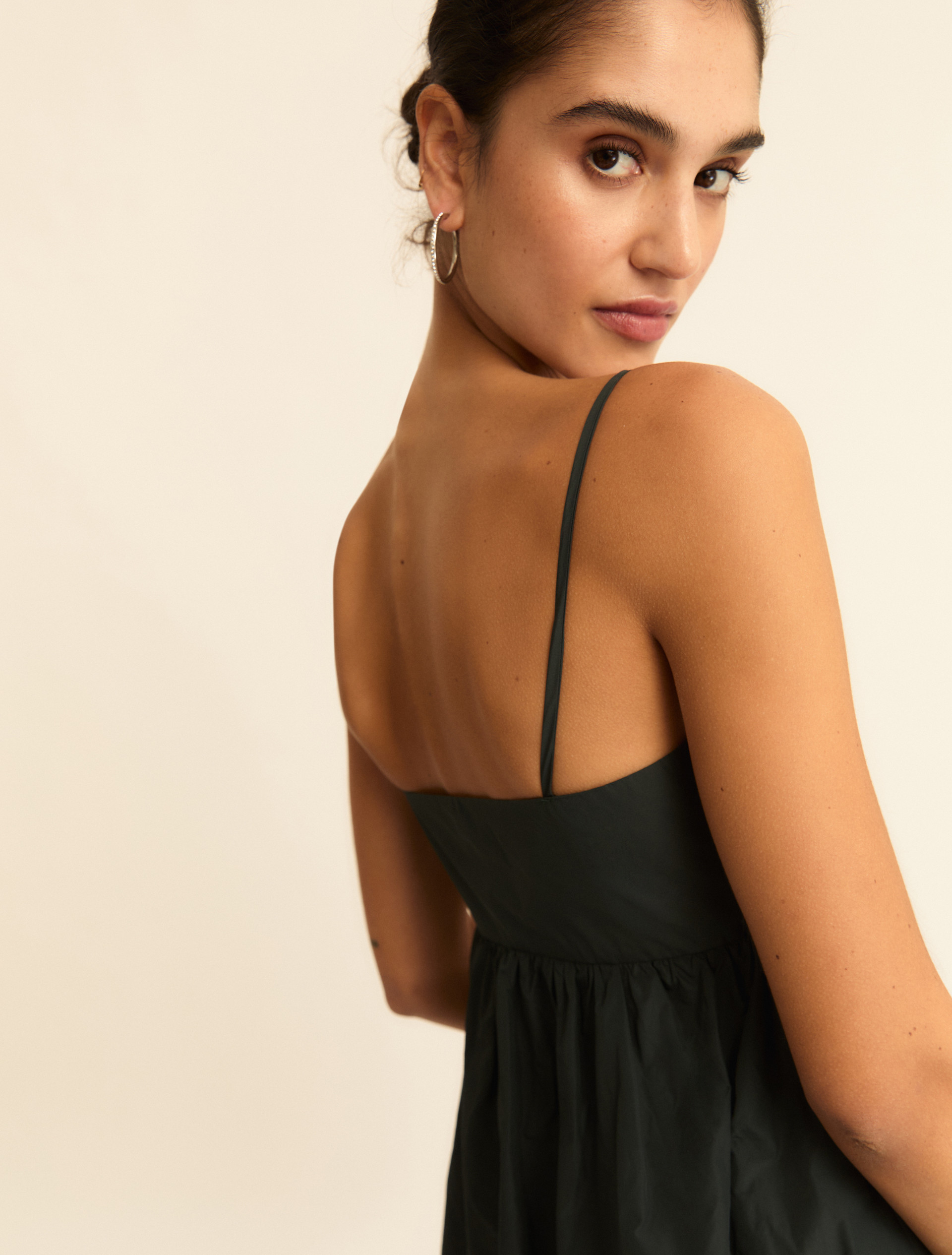 Bustier dress with a bubble skirt - DARK GREEN - Emme - 5