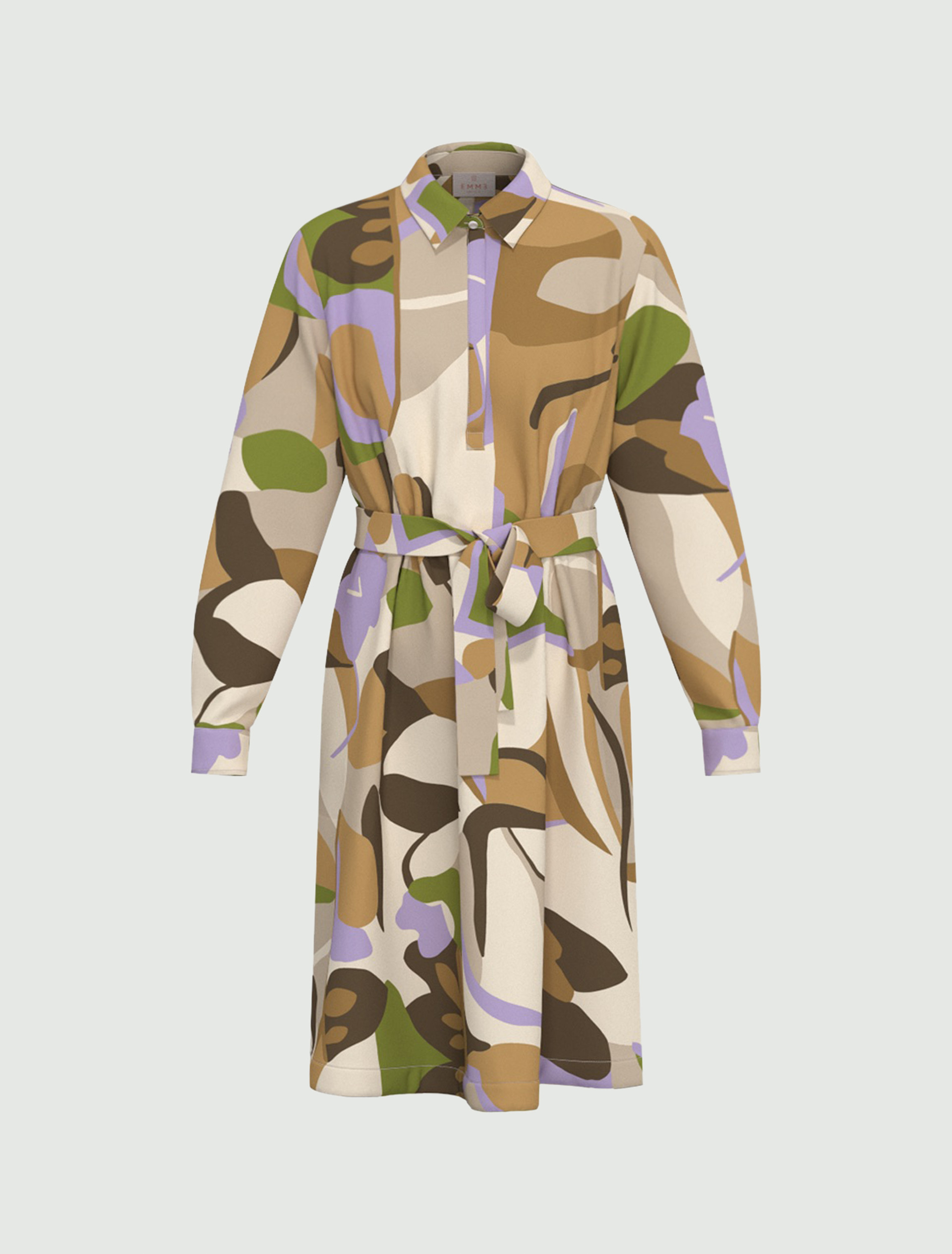 Printed poplin dress - SAND - Emme - 4