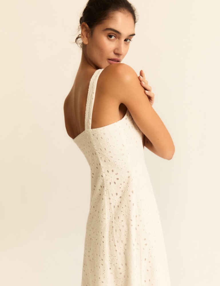 Broderie anglaise muslin dress - Emme - 5