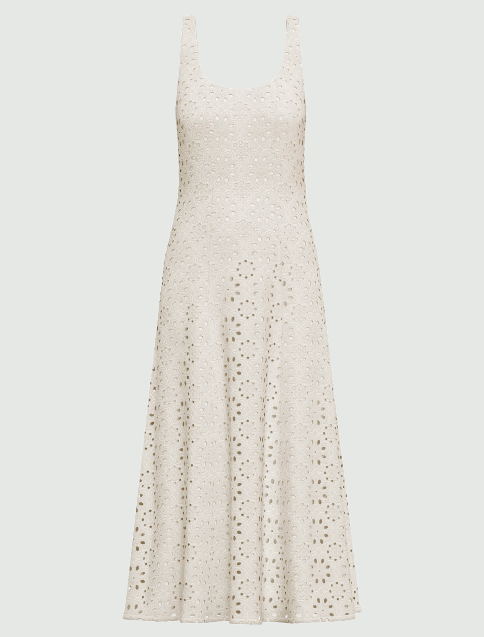 Broderie anglaise muslin dress - WHITE - Emme - 5