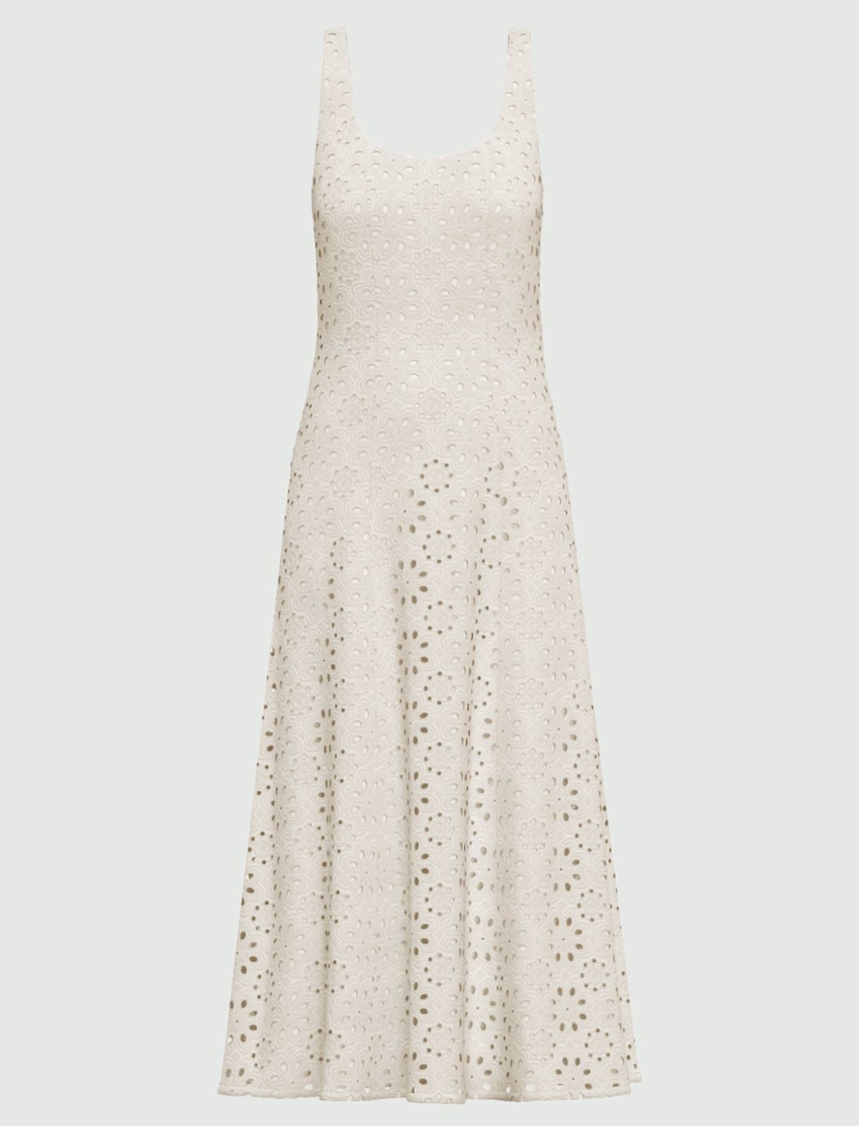 Broderie anglaise muslin dress - WHITE - Emme - 5