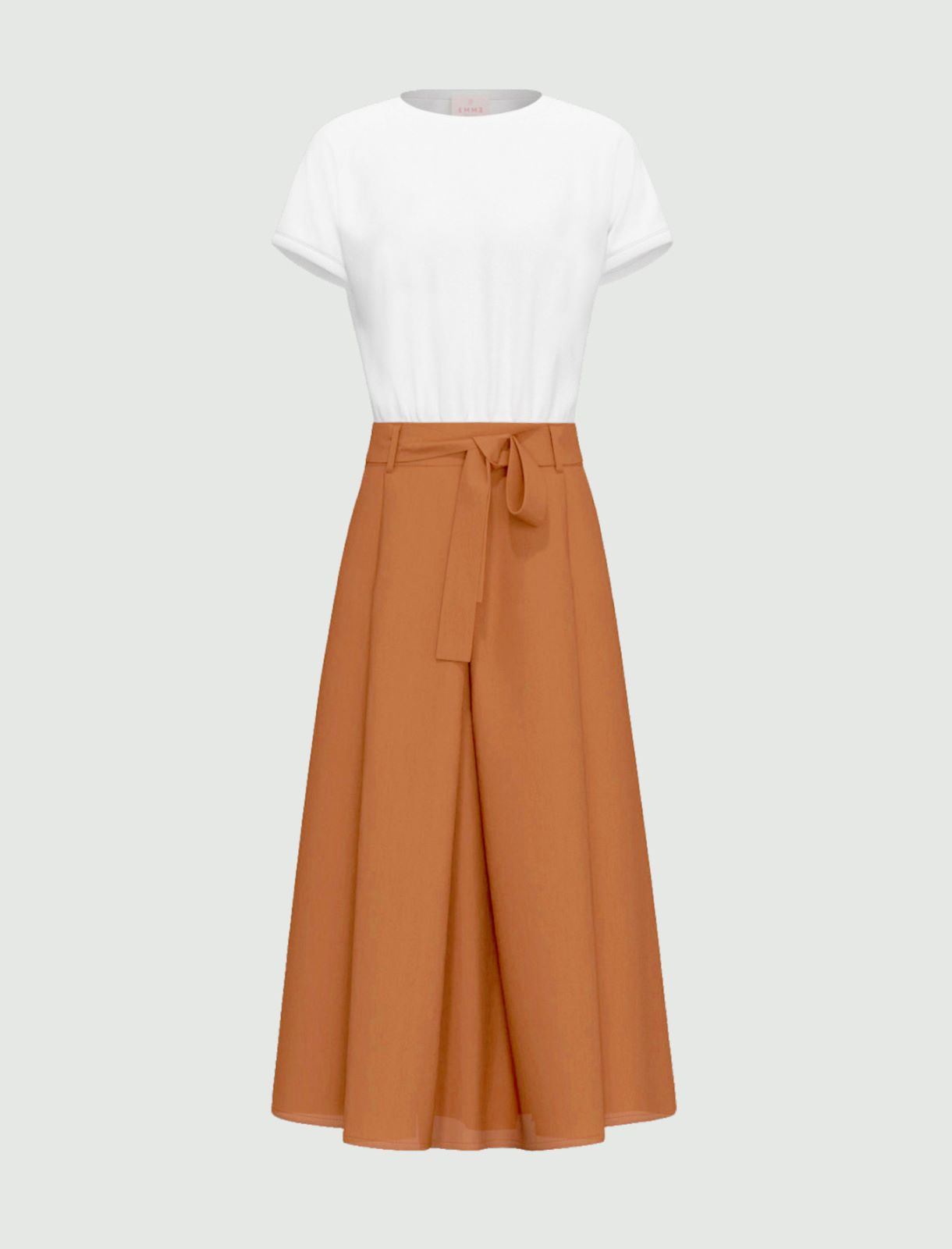 Bi-material dress - EARTH - Emme - 4