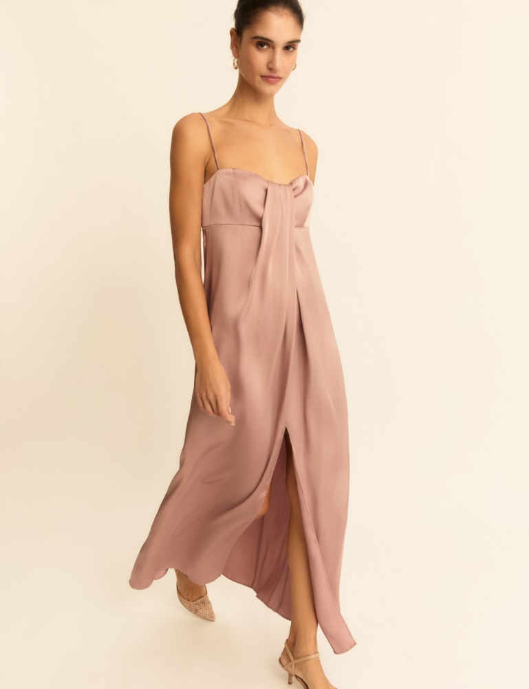 Satin bustier dress - Emme