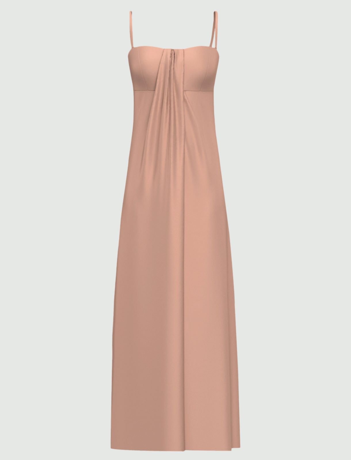 Satin bustier dress - MAUVE - Emme - 2