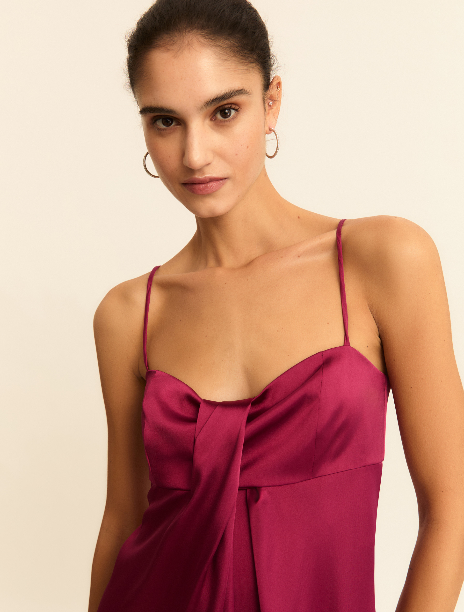 Satin bustier dress - CYCLAMEN - Emme - 6