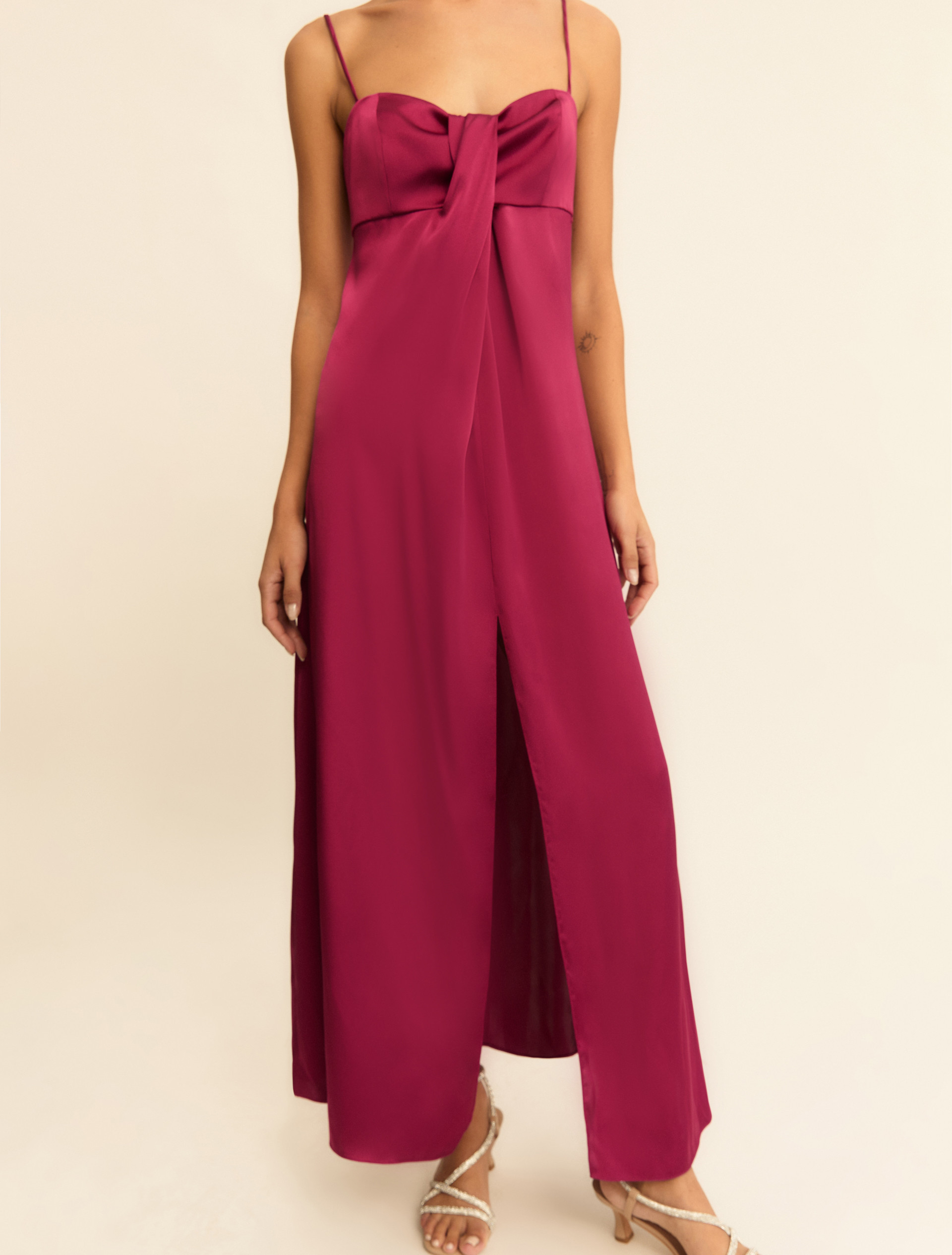 Satin bustier dress - CYCLAMEN - Emme - 7