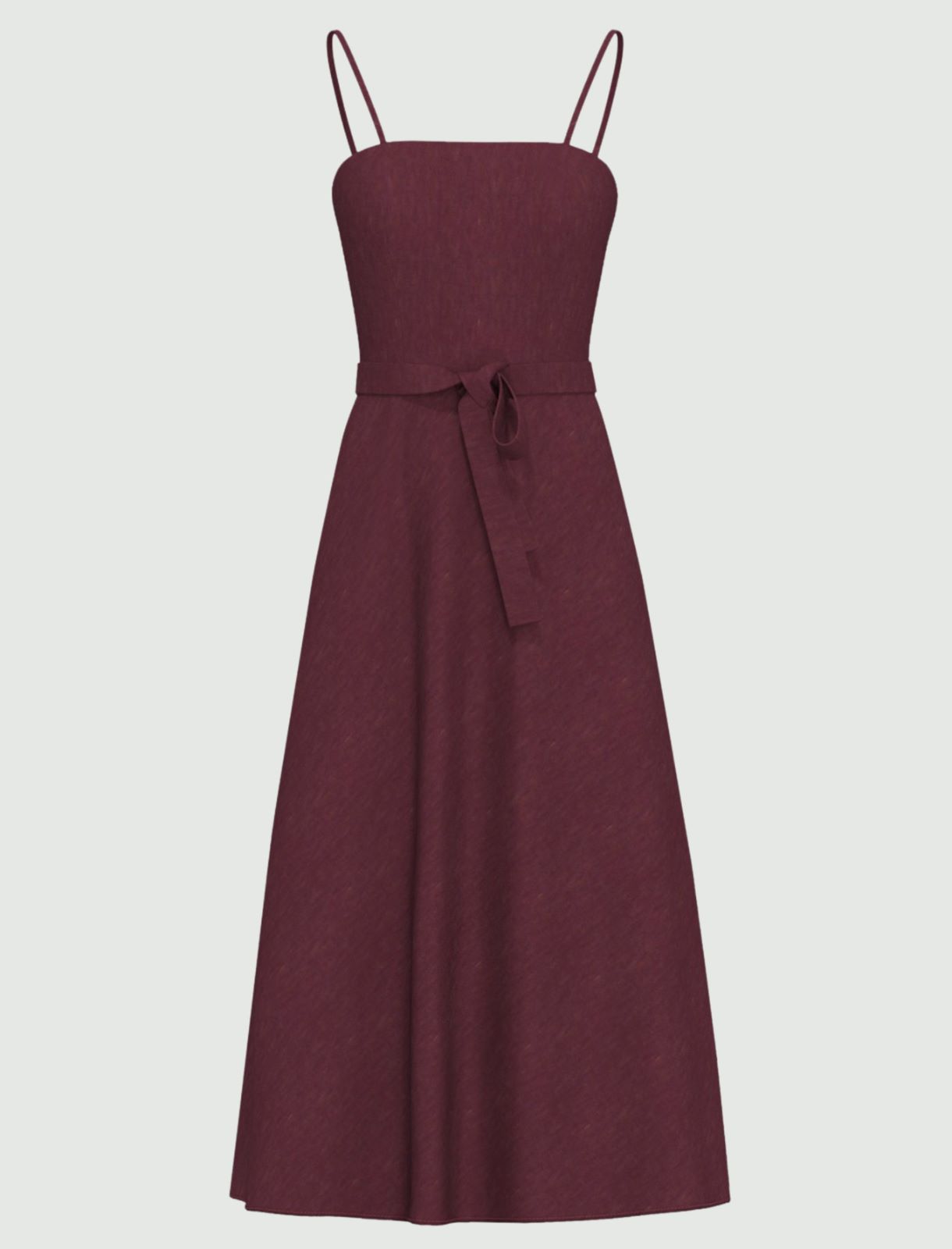 Semi-fitted viscose and linen dress - PLUM - Emme - 4