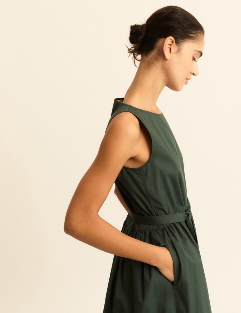Sleeveless poplin dress - Emme - 6