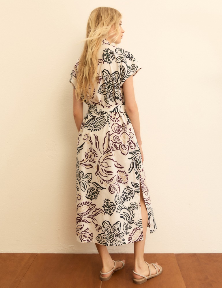 Printed poplin shirt dress - Emme - 3