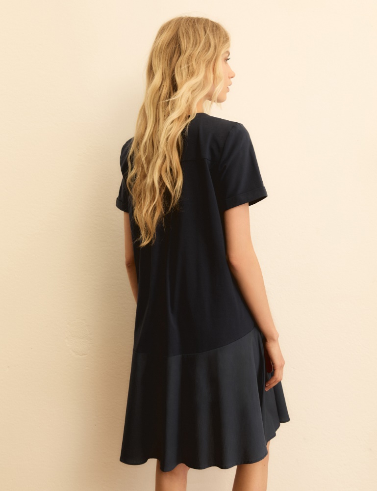 Jersey-flounce dress - Emme - 3