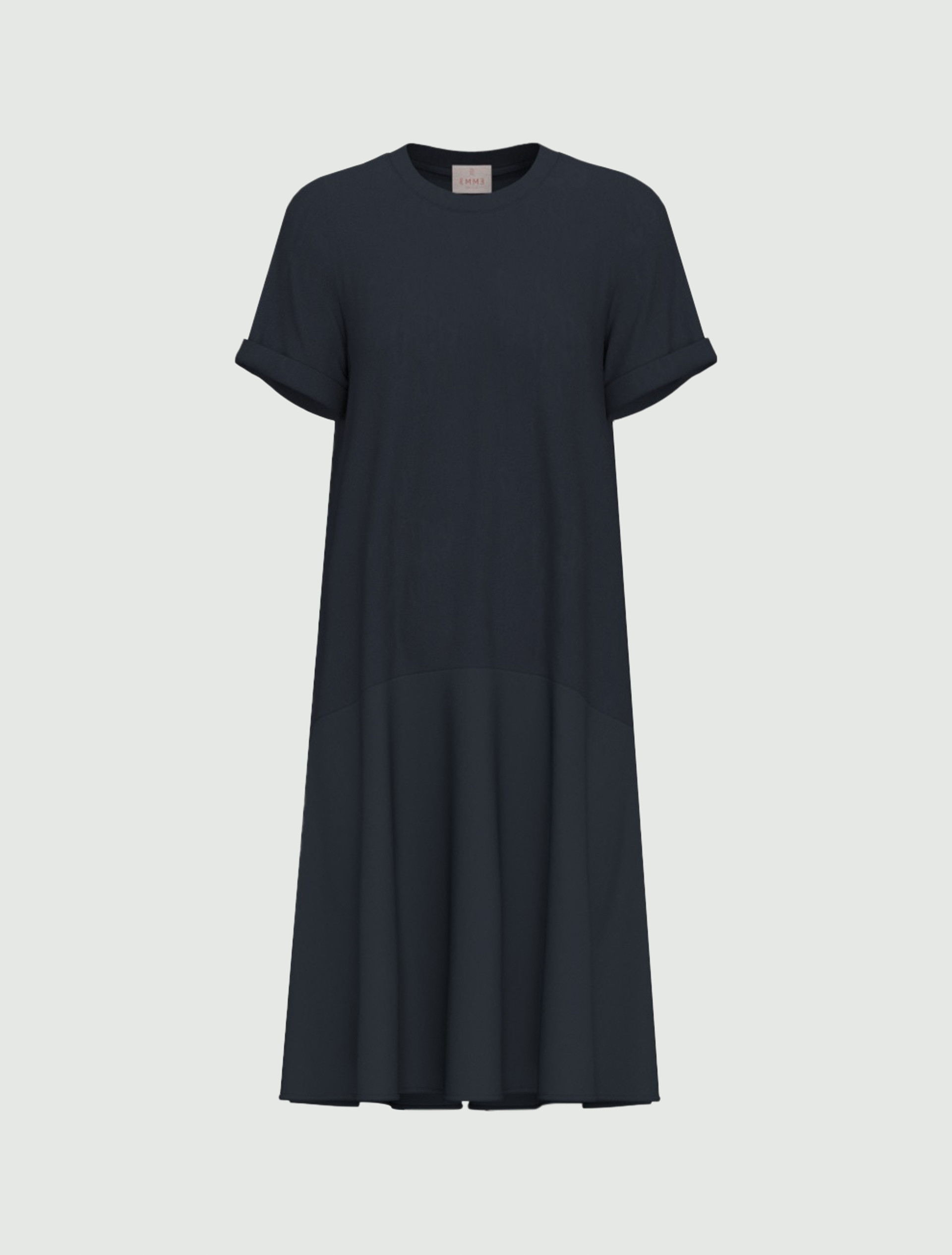 Jersey-flounce dress - NAVY - Emme - 5