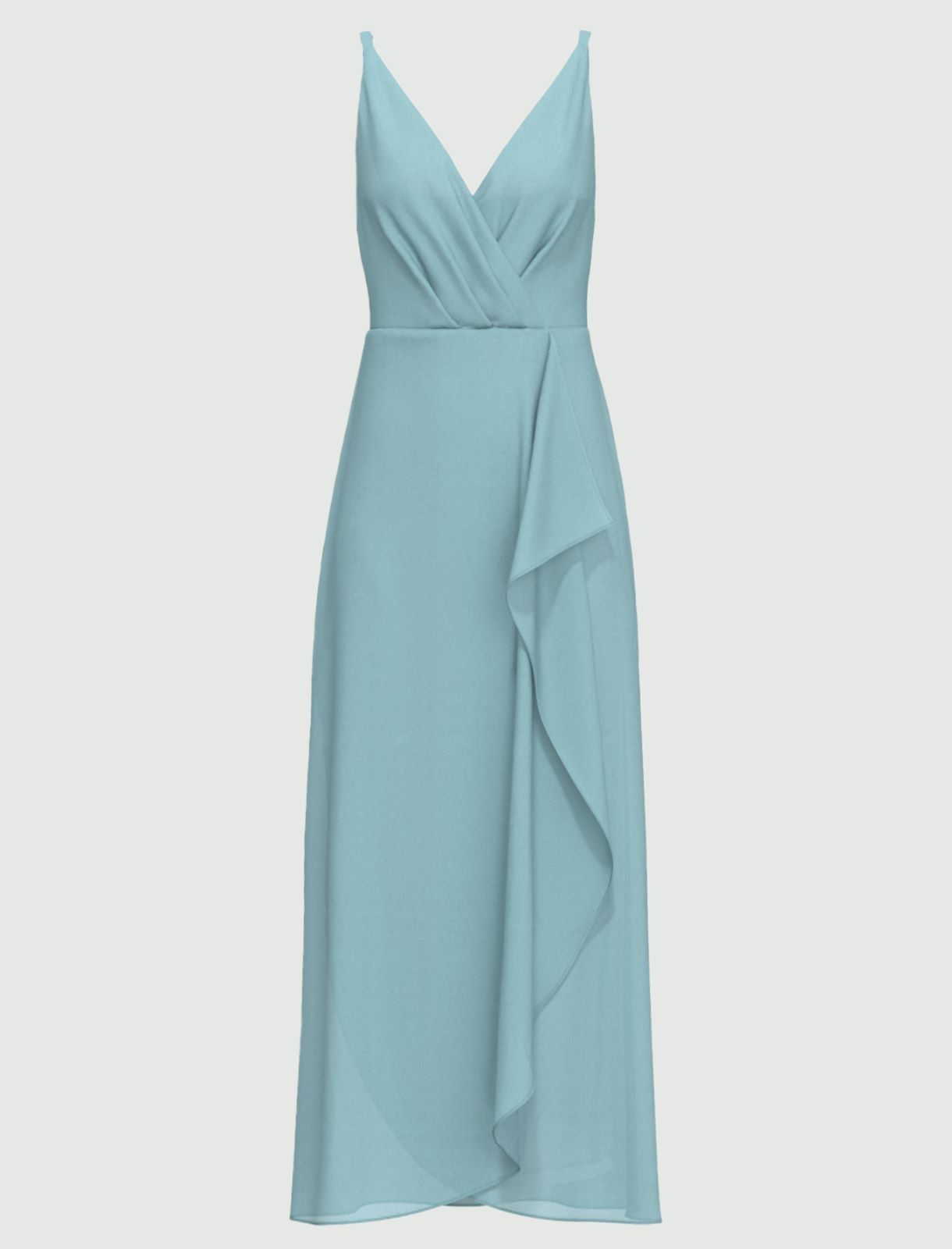 Crepe georgette dress - SKY BLUE - Emme - 4