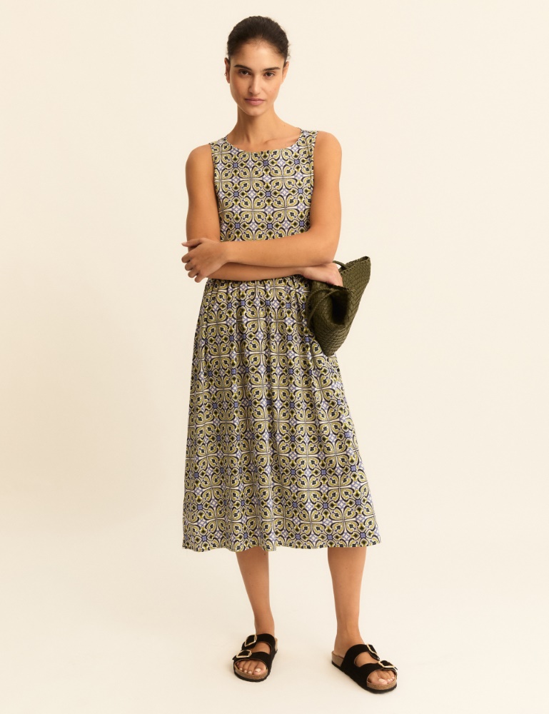 Printed poplin dress - Emme - 4