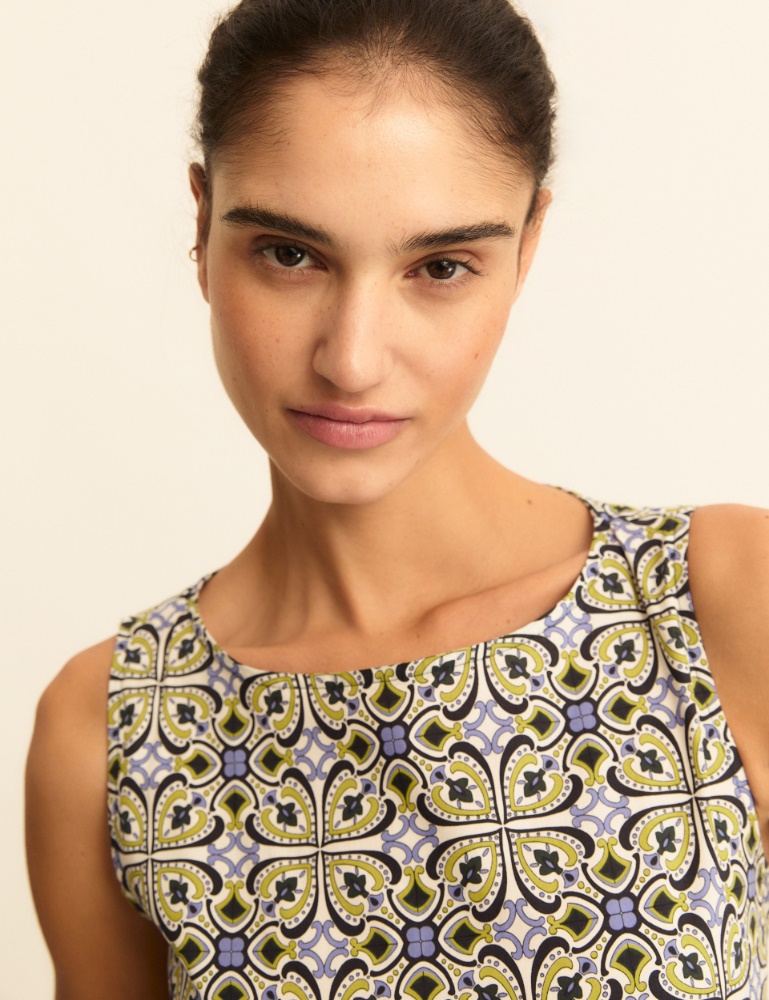 Printed poplin dress - Emme - 5