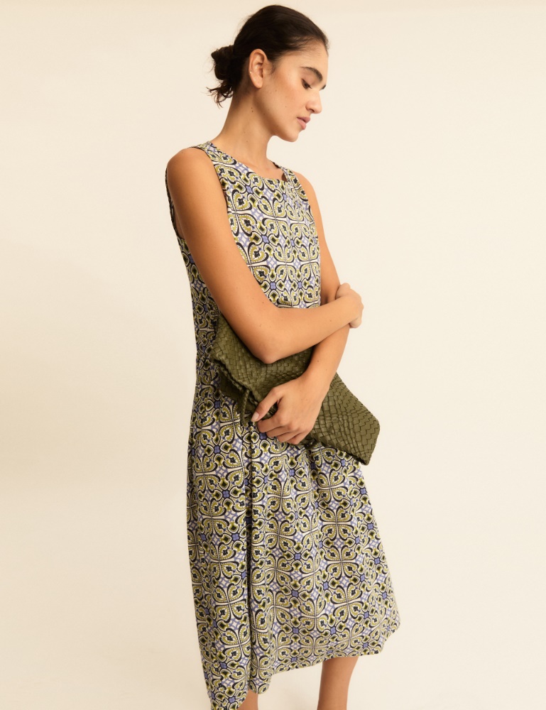 Printed poplin dress - Emme