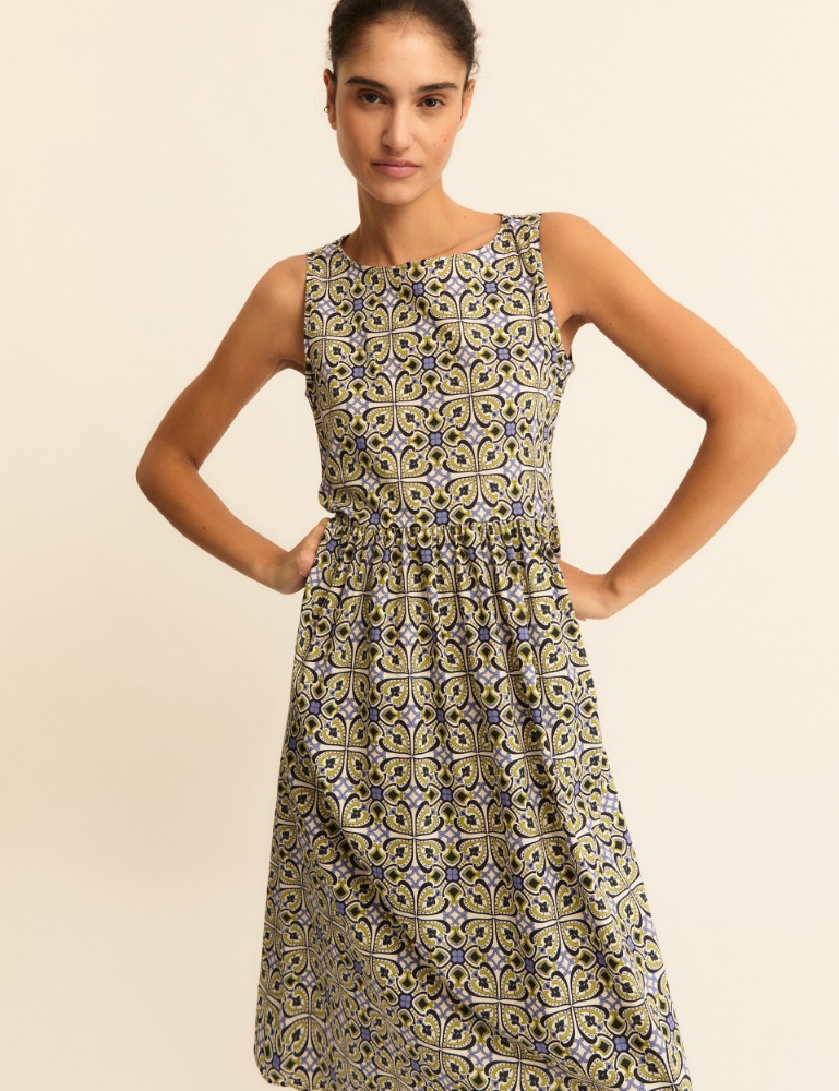 Printed poplin dress - Emme - 6