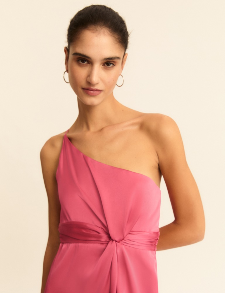 Knot-detail one-shoulder dress - Emme - 4