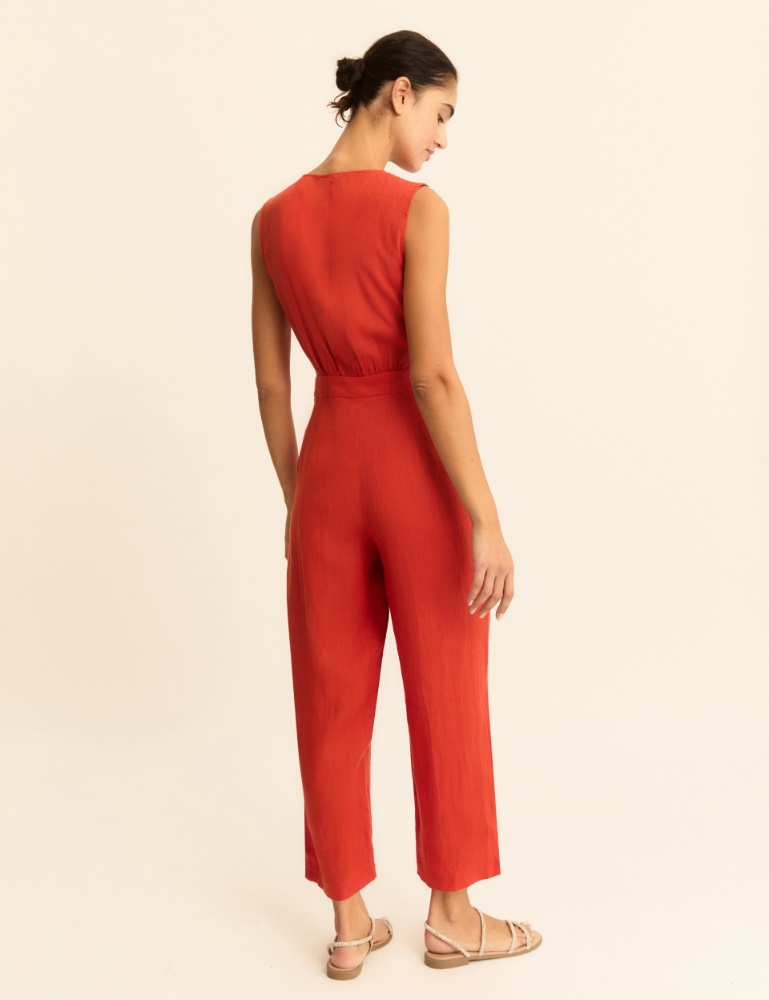 Pure linen jumpsuit - Emme - 3