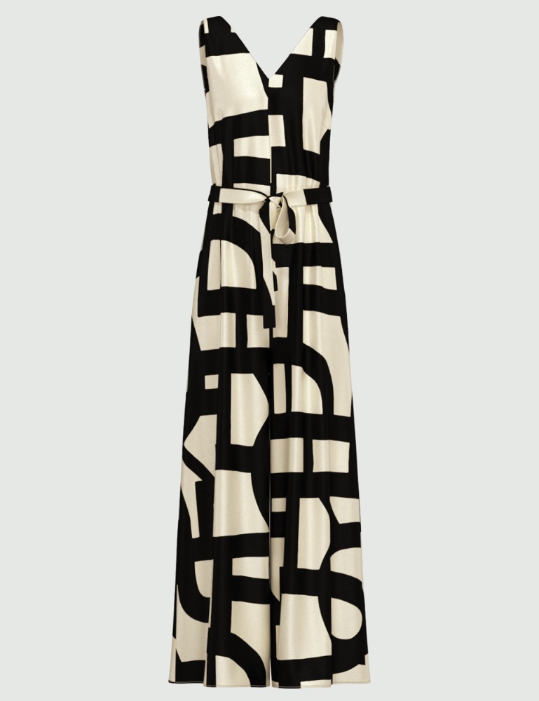 Belted twill jumpsuit - Emme - 2