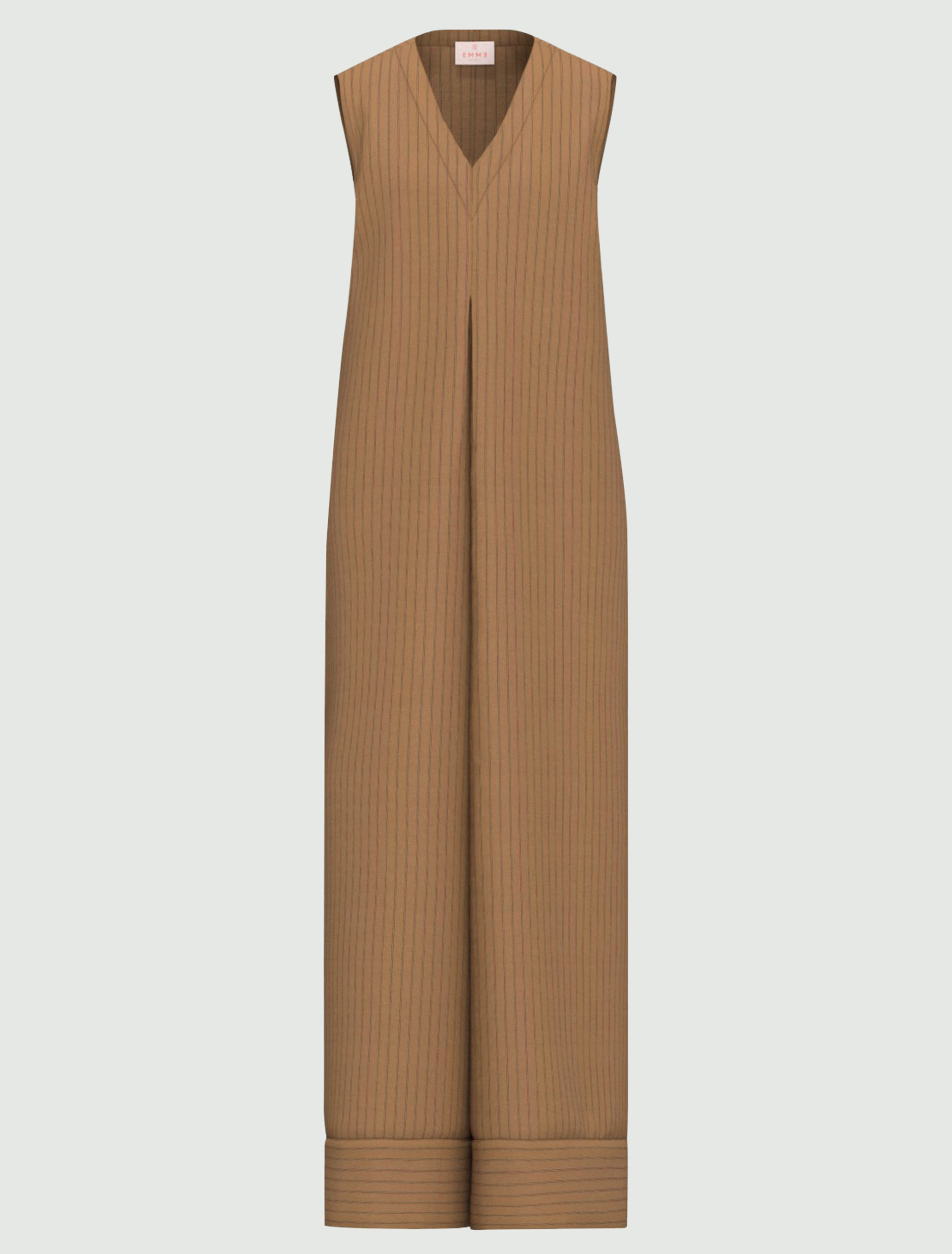 Relaxed-fit viscose jumpsuit - CAMEL - Emme - 4