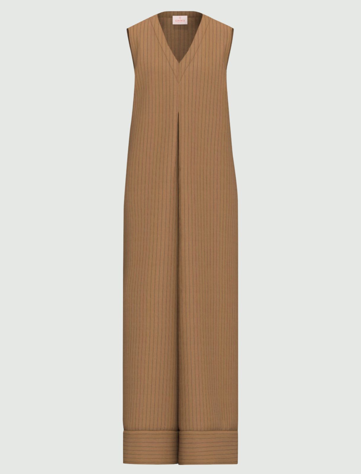 Relaxed-fit viscose jumpsuit - CAMEL - Emme - 4