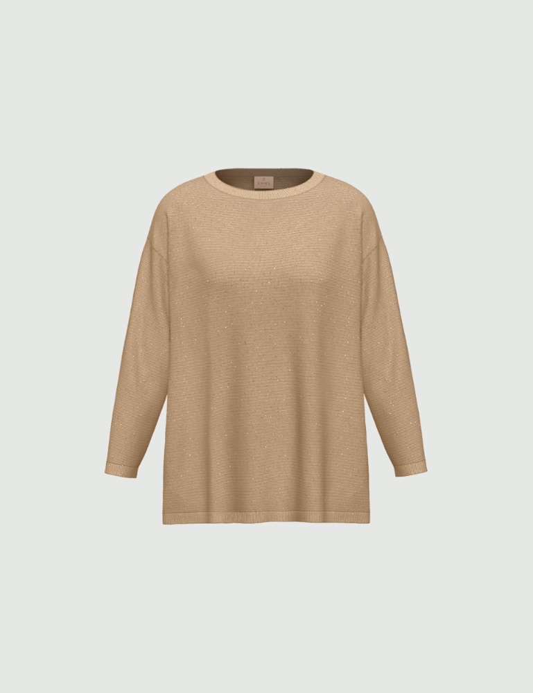 Lurex and micro sequin-adorned sweater - Emme - 5