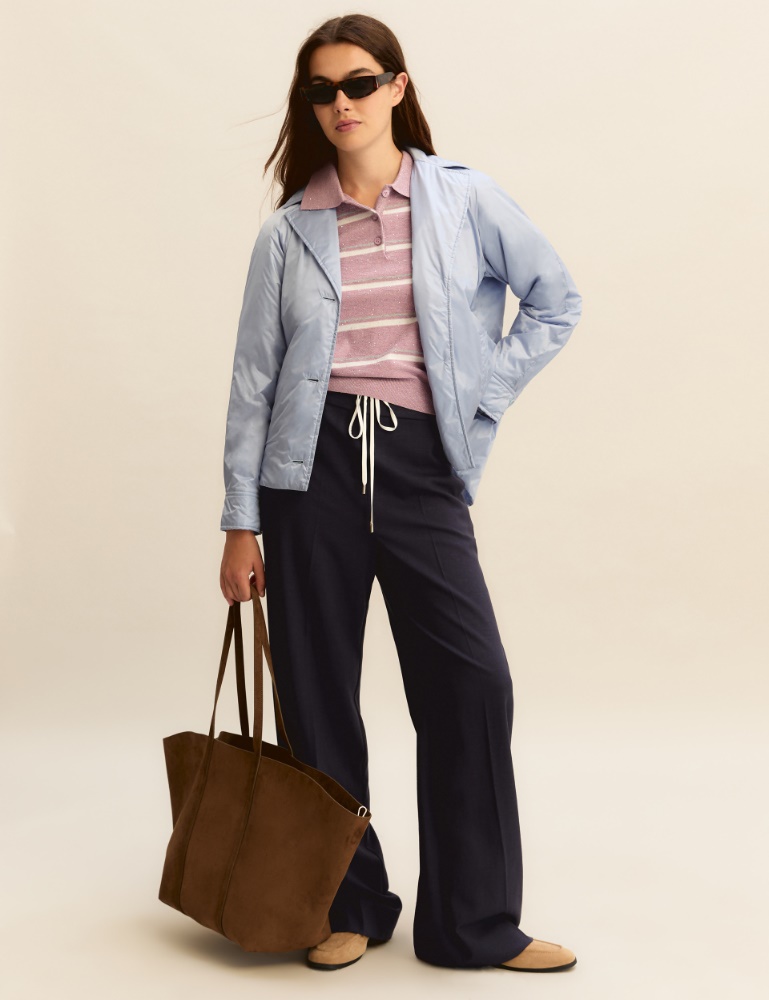 Lurex and sequin-adorned polo shirt - Emme - 2