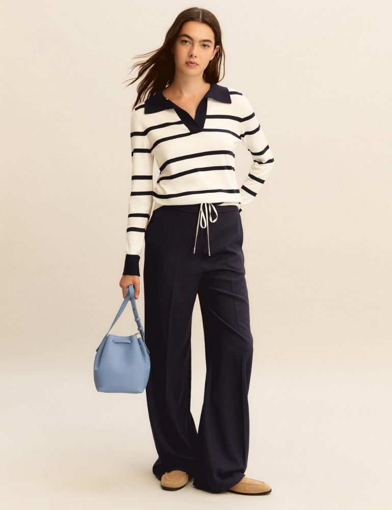 Slim-fit stretch viscose polo shirt - Emme - 2