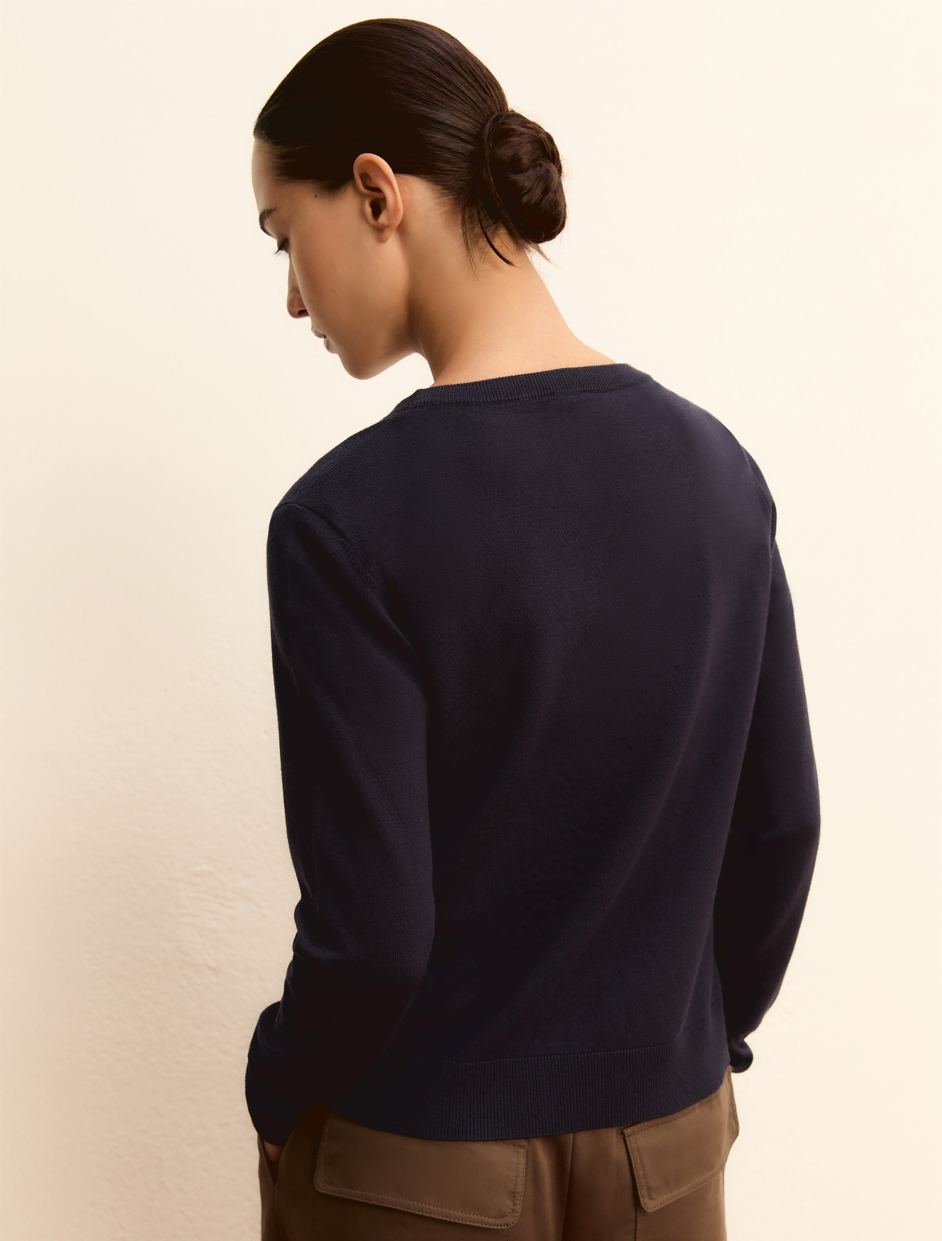 Stretch viscose sweater - NAVY - Emme - 2