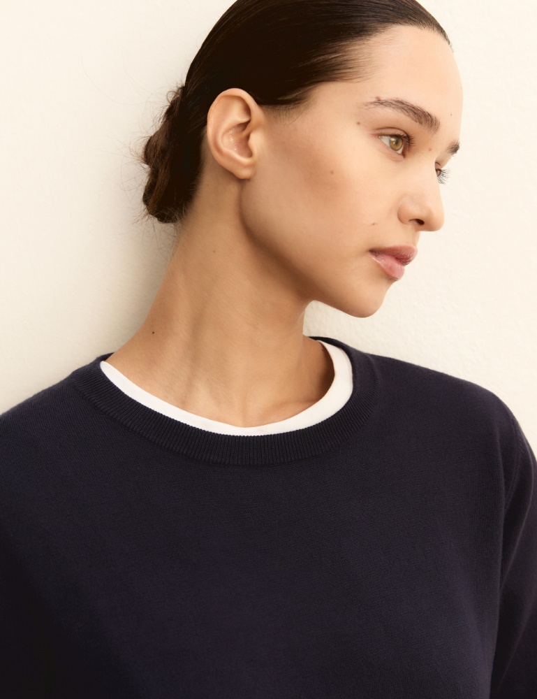 Stretch viscose sweater - Emme - 5