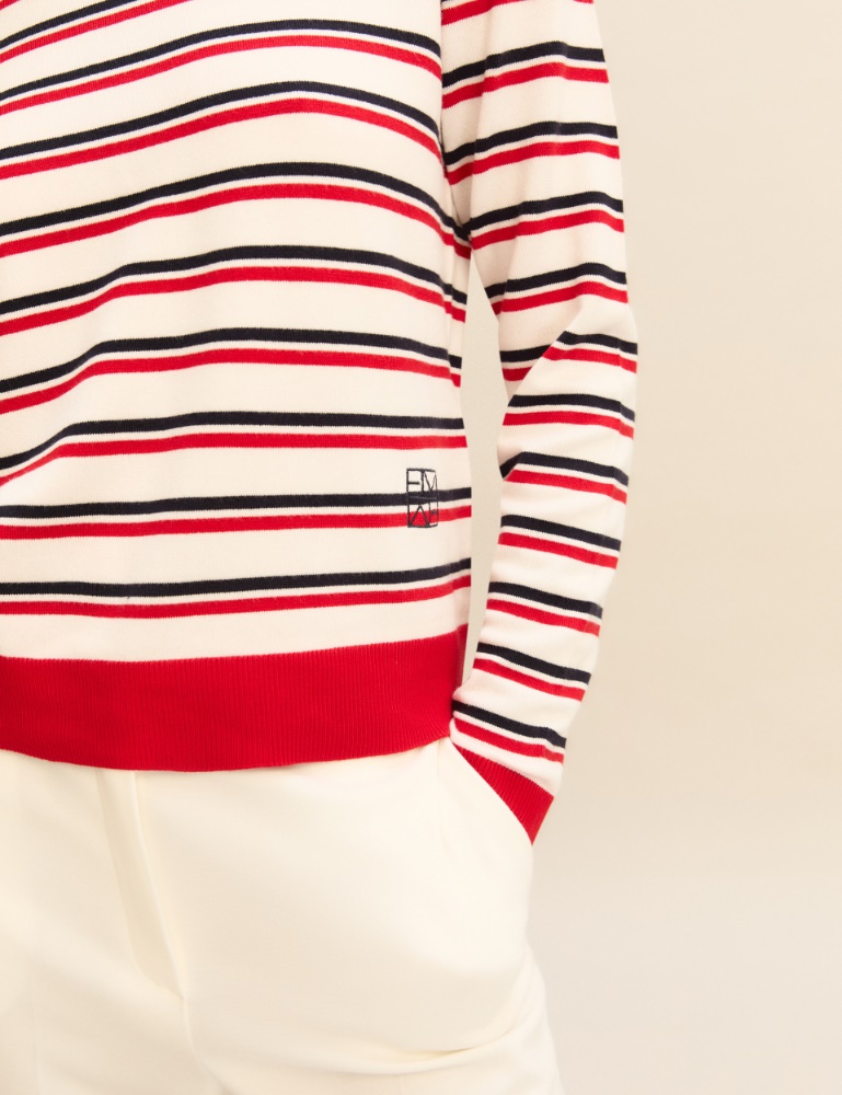 Stretch viscose sweater - Emme - 6