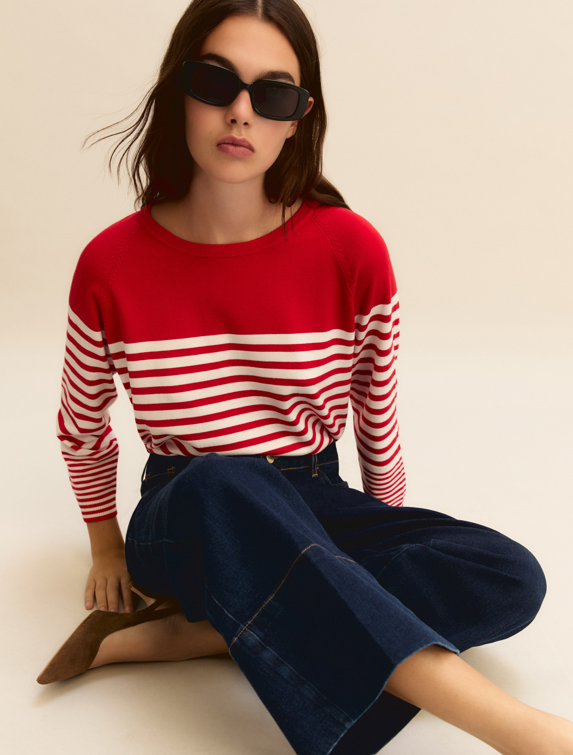 Stretch viscose sweater - RED - Emme - 4