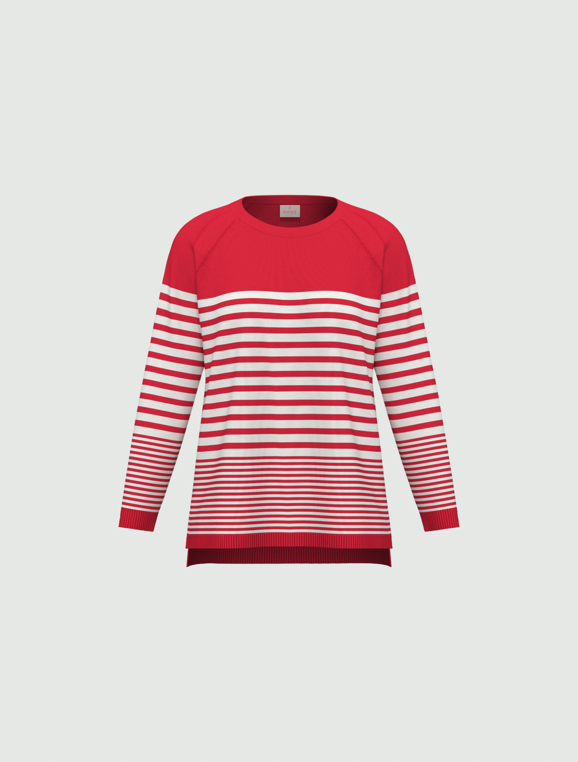 Stretch viscose sweater - RED - Emme - 5